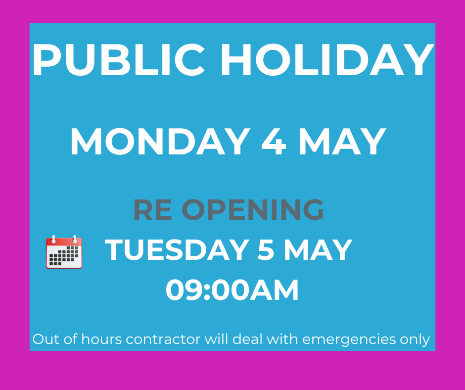 Public holiday May 2026