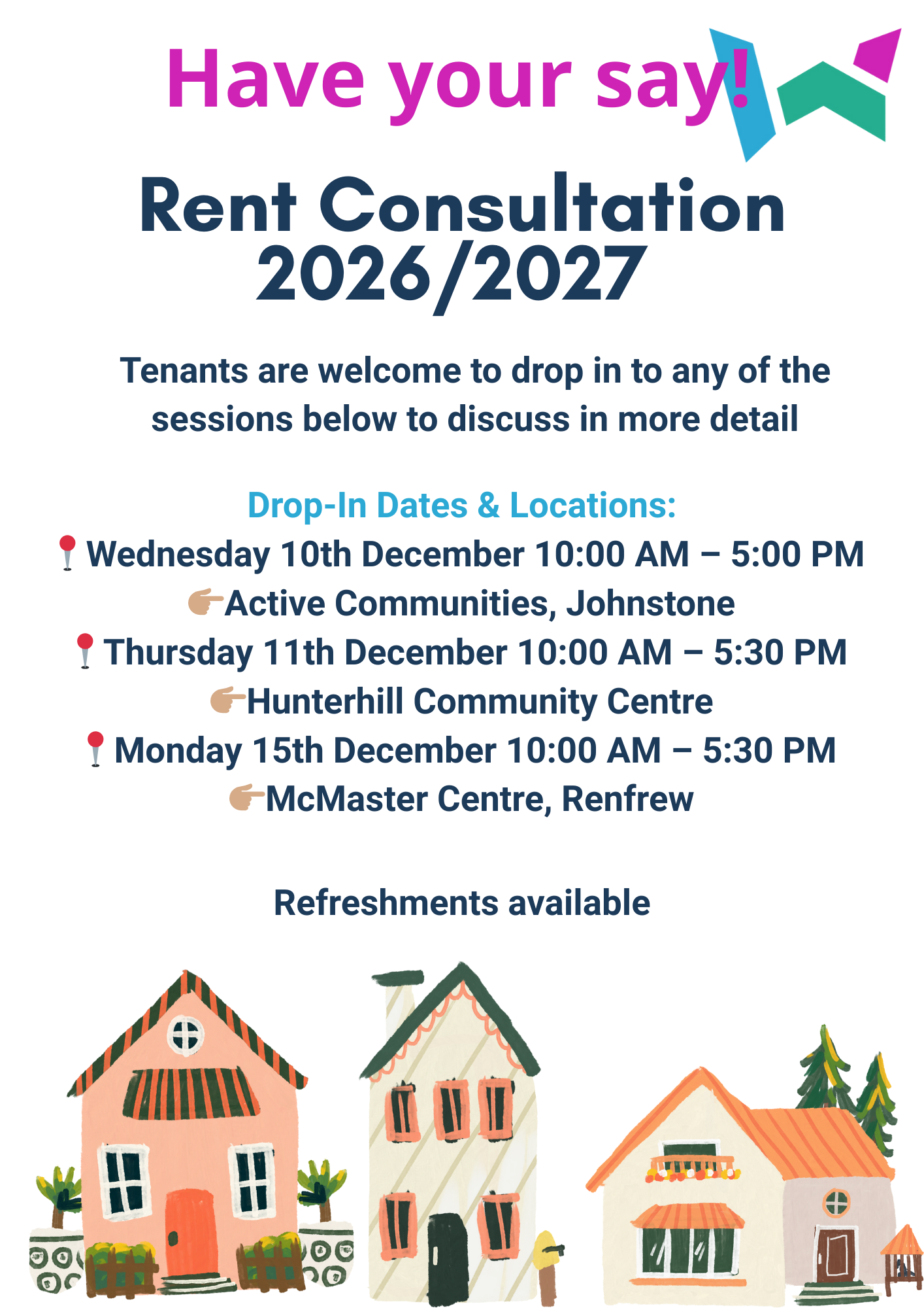 Rent Drop Ins Poster 2025